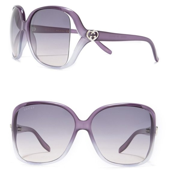 Gucci Accessories - 💙2xHP💙 Gucci 60mm Violet Grey Square Sunglasses